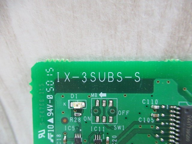 ・LG2 16818◆ 保証有 岩通 IX-3SUBS-S LEVANCIO 3単体電話機ユニット 16年製 3枚組 ・祝10000！取引突破！！_画像6