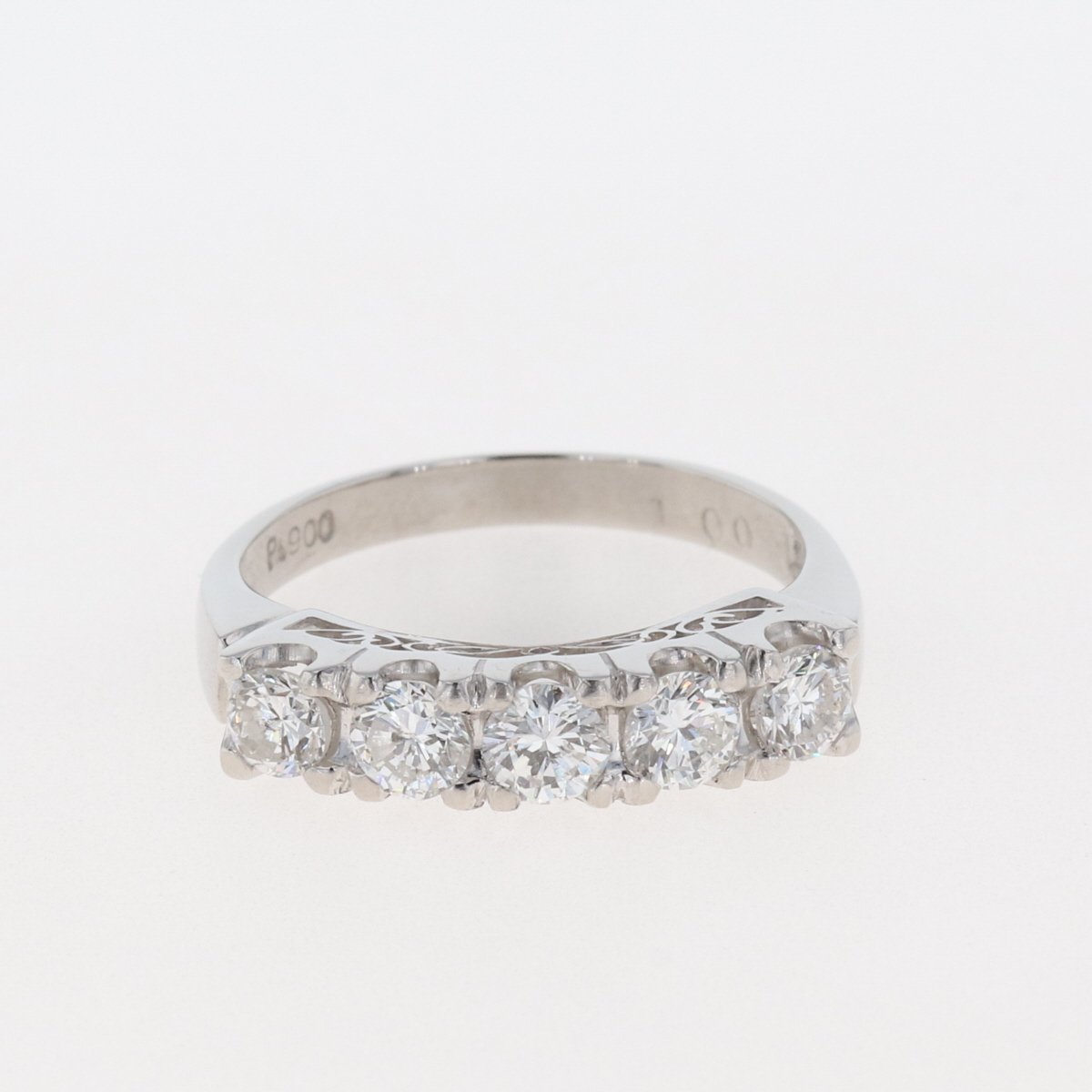 メレダイヤ デザインリング プラチナ 指輪 リング 13号 Pt900 ダイヤモンド レディース 