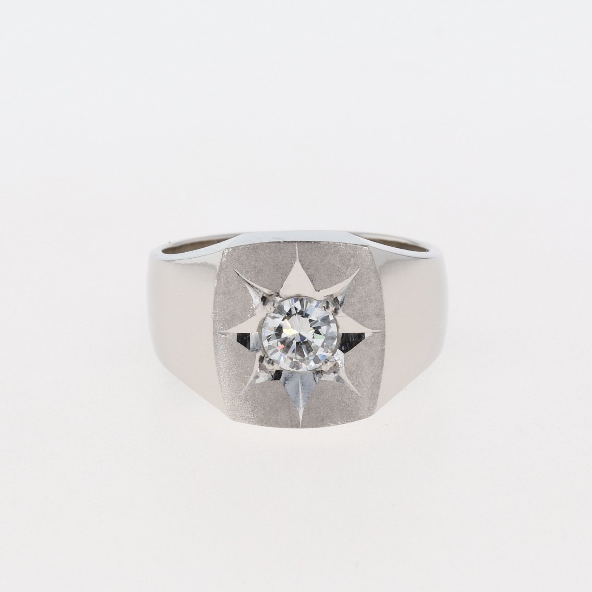 ダイヤモンド デザインリング プラチナ 指輪 リング 16号 Pt900 ダイヤモンド レディース 