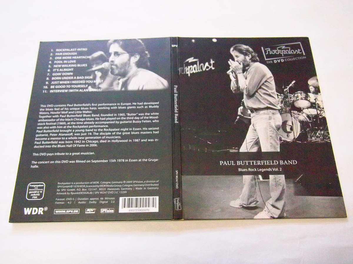 レア 送料無料 洋楽DVD Paul Butterfield Band Rockpalast Blues Rock Legends Vol. 2 by Paul Butterfield Band ポール・バタフィールド