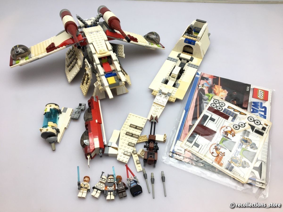 LEGO 7676 スターウォーズ リパブリック アタック ガンシップ 完成品/ジャンク ※まとめて取引・同梱不可 [AL125s]の画像1