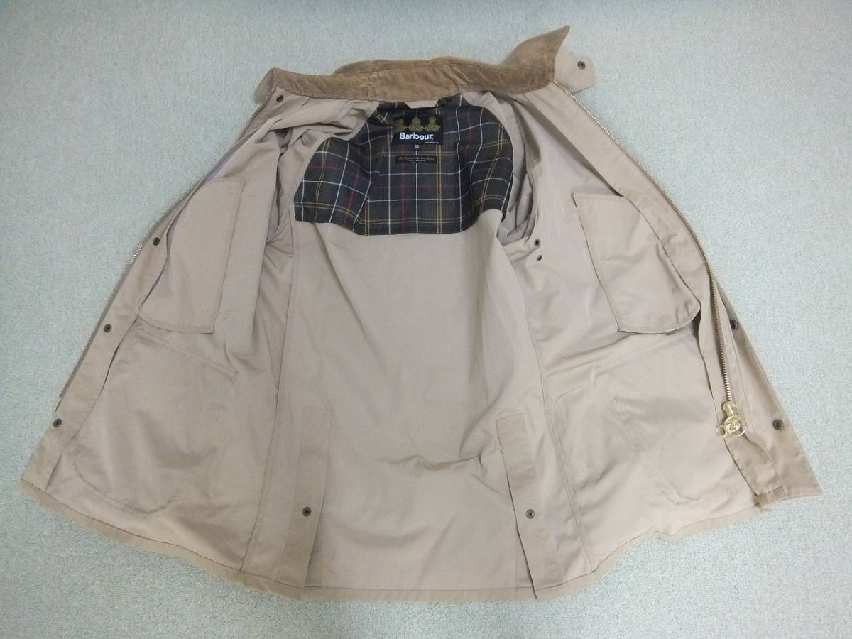 美品 Barbour ノンオイル ビンテージ加工 ハンティングジャケット 40 L バブアー BEDALE SL ビデイル ピーチドスキン_画像3