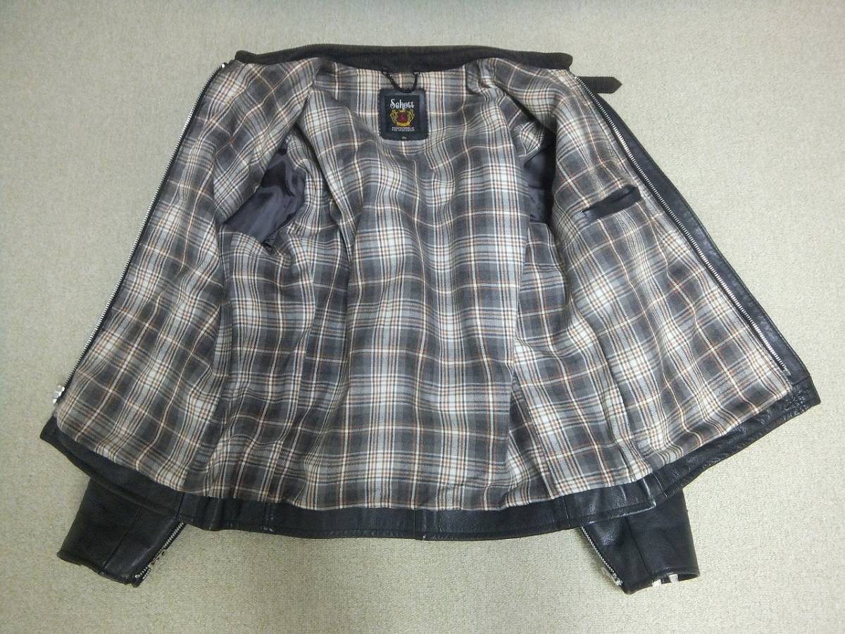 希少 2XL XXL 廃版 Schott Johnny Special ビンテージ加工 シングルレザーライダース レザージャケット バイカー スター 革パッチ 長渕 剛