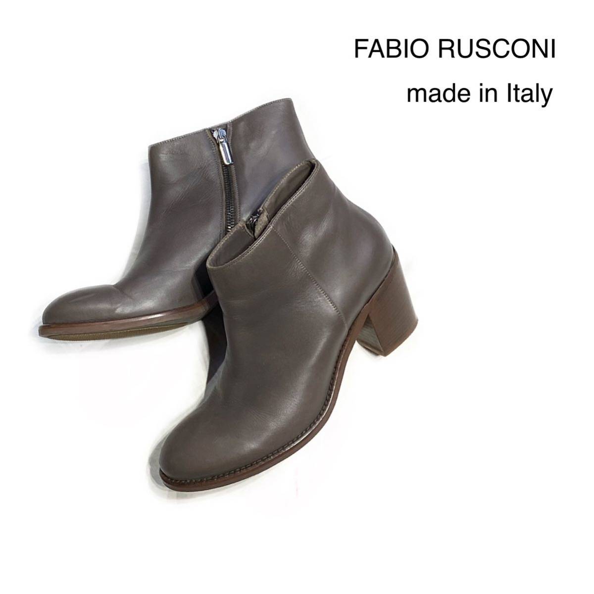 特別価格 イタリア製FABIO RUSCONIファビオ ルスコーニ レザーショート