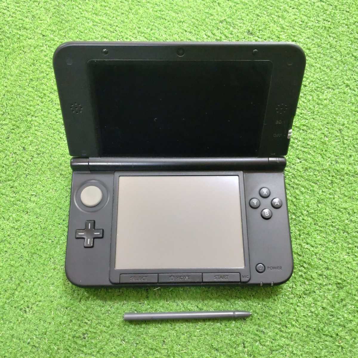 NINTENDO 3DS LL 本体 動作確認済み 初期化済み シルバーブラック Nintendo ニンテンドー 任天堂 充電器あり