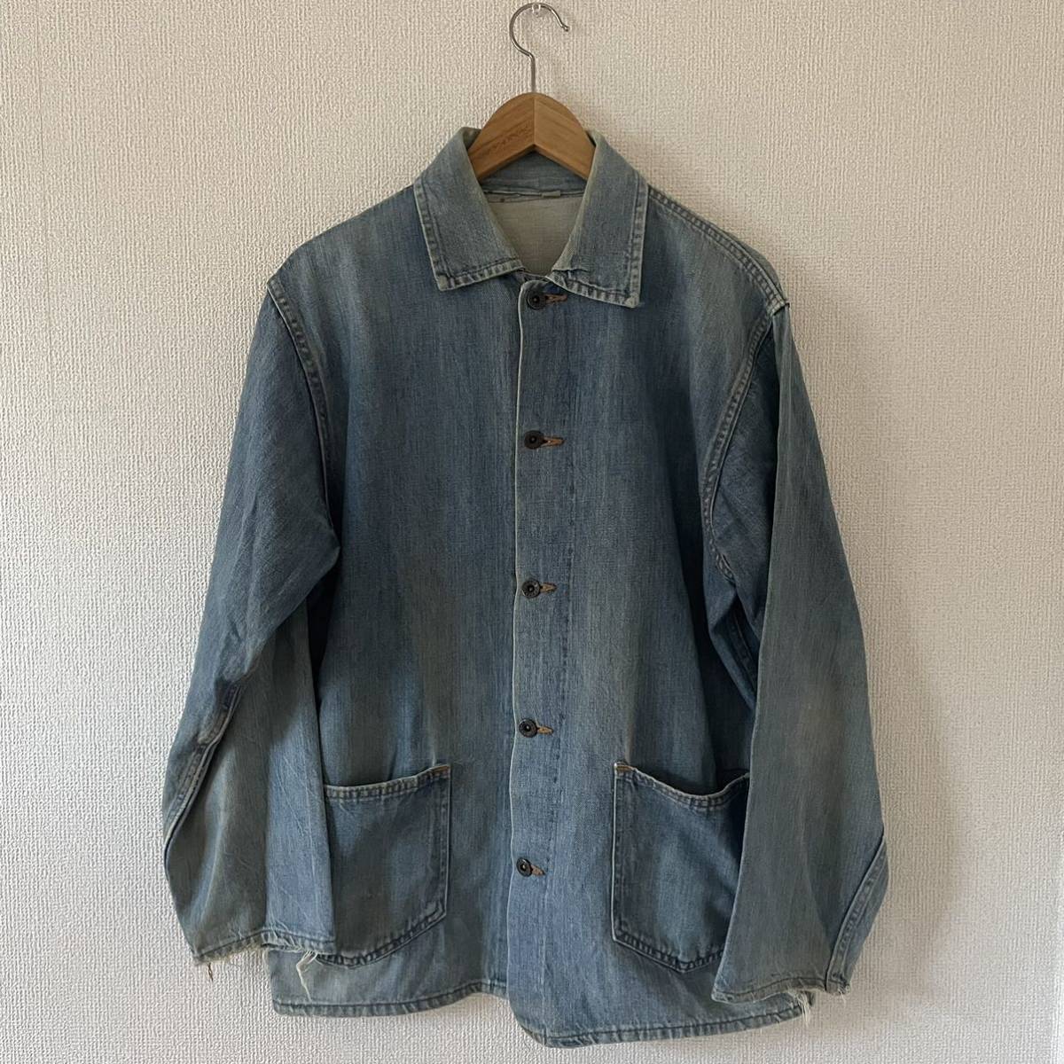 ヤフオク! - 40s オリジナル vintage デニムジャケット 超希...