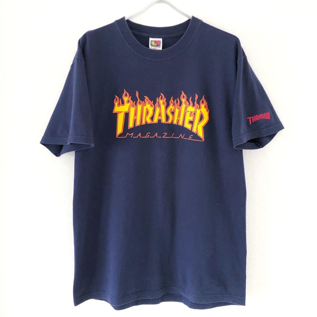 □激レア 両面プリント□90s THRASHER MAGAZINE ファイヤーロゴ