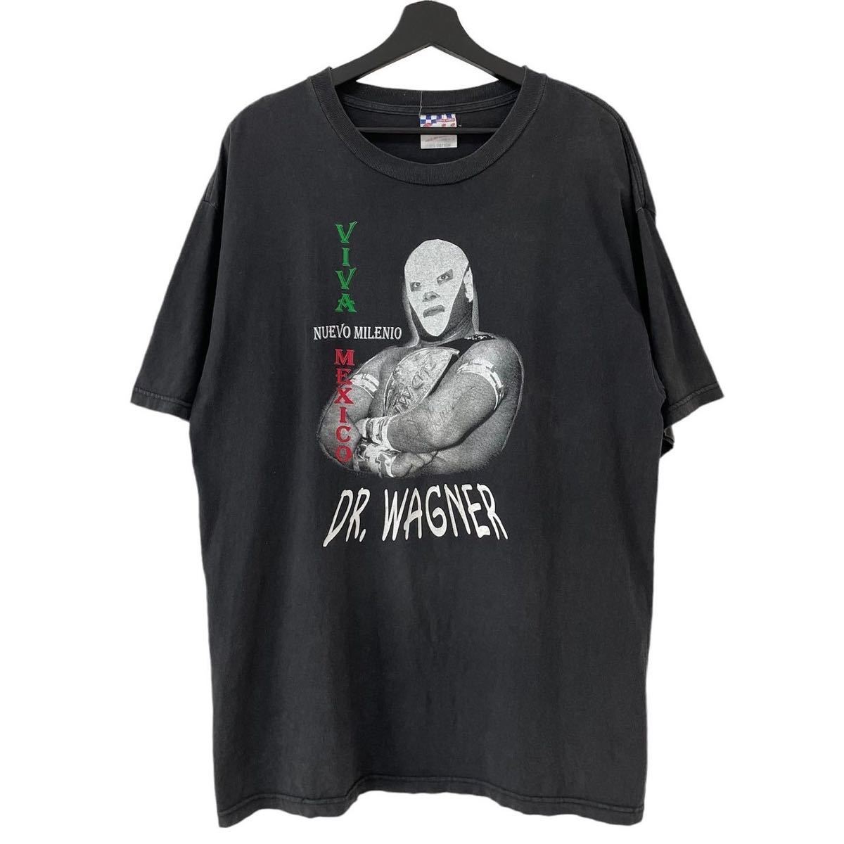 ■激レア■90s Dr.wagner メキシコ 覆面レスラー Tシャツ XL プロレス WWE WWF NWO ビンテージ_画像1