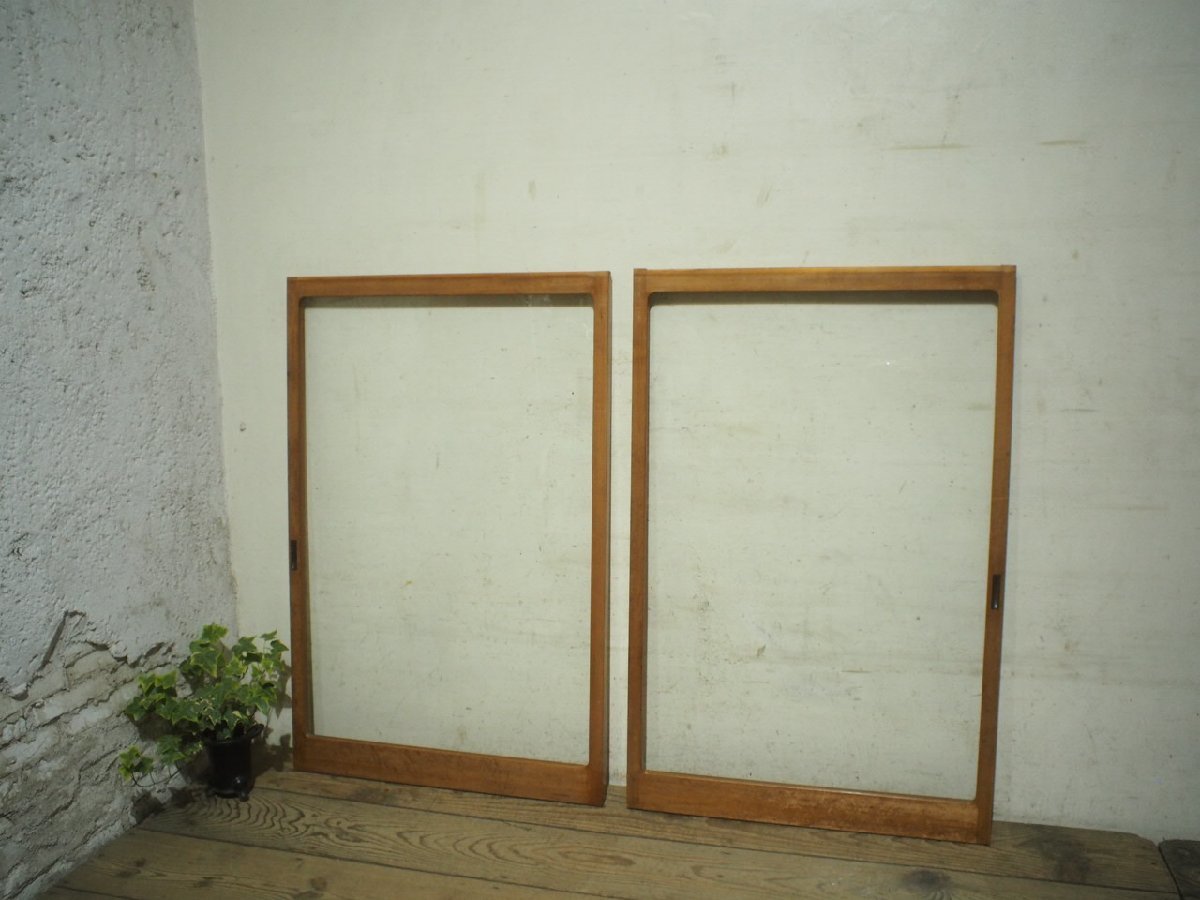 正規品 窓 引き戸 タI0029◇(2)【100cm×W65,5cm】×2枚◇ビンテージ
