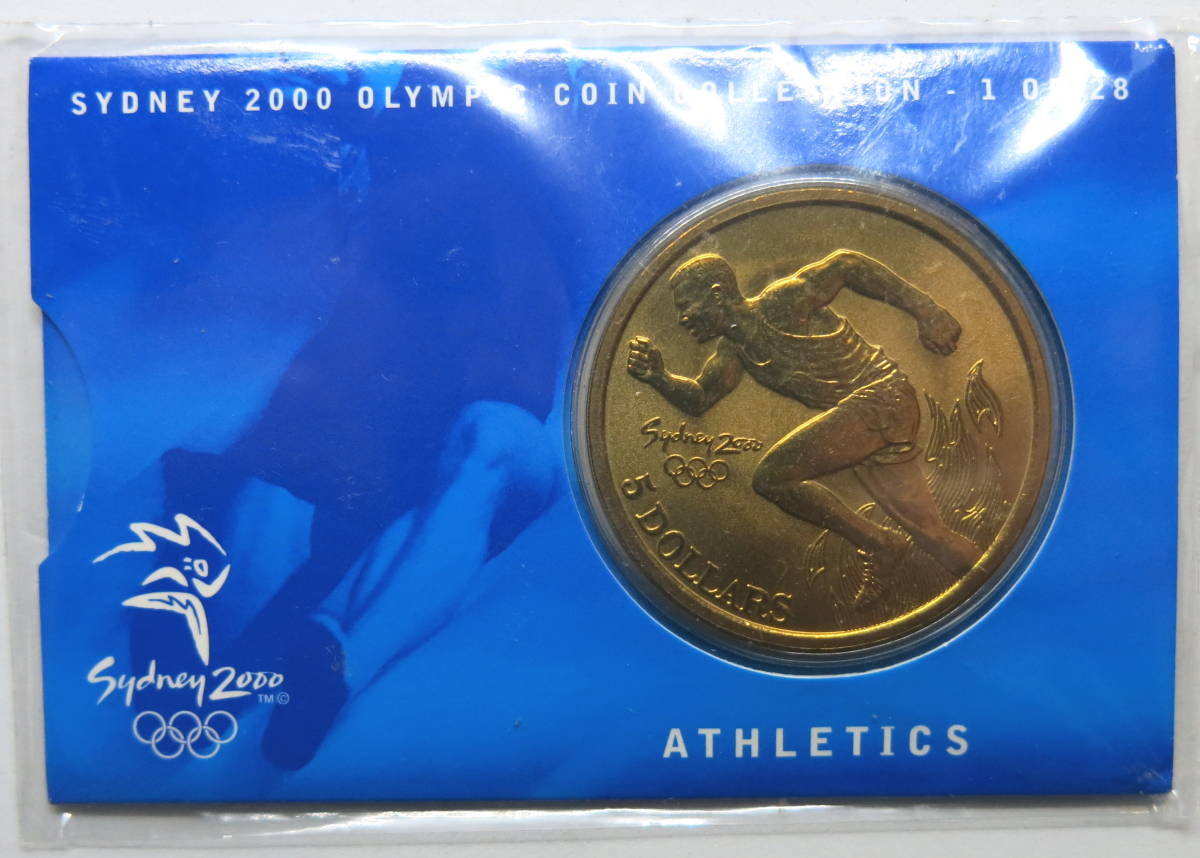 オーストラリア  シドニーオリンピック2000年 陸上競技 大型5ドル記念硬貨  の画像1