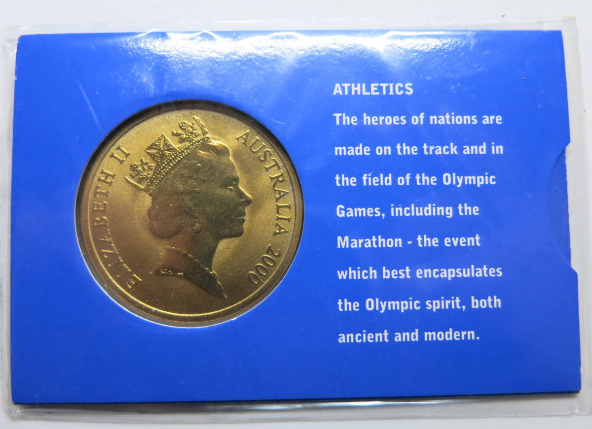 オーストラリア  シドニーオリンピック2000年 陸上競技 大型5ドル記念硬貨  の画像3