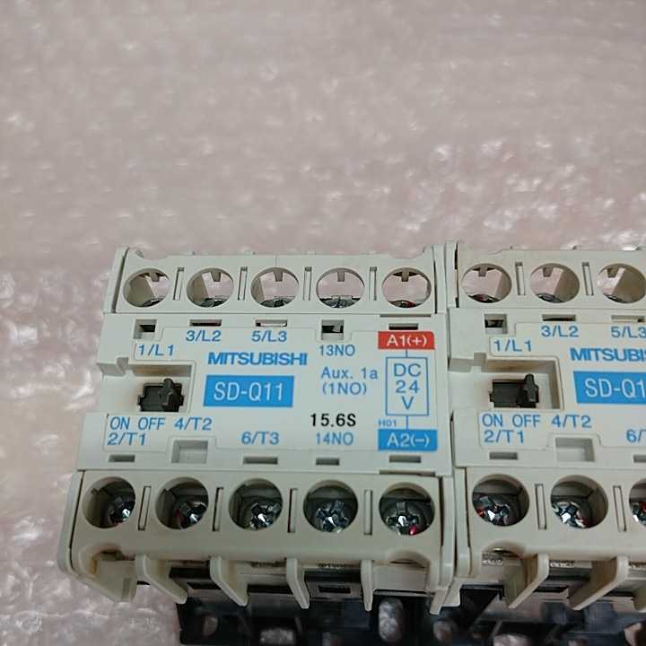 中古　三菱 MITSUBISHI　高感度コンタクタ　MAGNETIC CONTACTOR SD-Q11　2個セット　管理番号UT-569_画像3