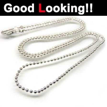 ギフト】 ボールチェーン 2.5mm 55cm ネックレス シルバー925 シルバー