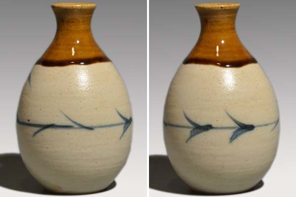  Oohiyaki год .( Judai Oohiyaki длина левый ..) произведение ... бутылочка для сакэ вместе коробка посуда для сакэ . камень настоящее время прикладное искусство чайная посуда a0579