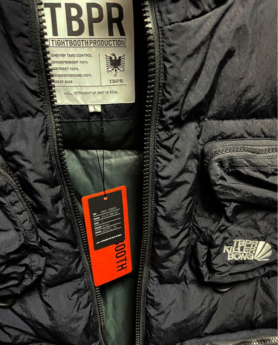 今年も話題の tightbooth TBKBタイトブース ダウンベスト TBKB ダウン
