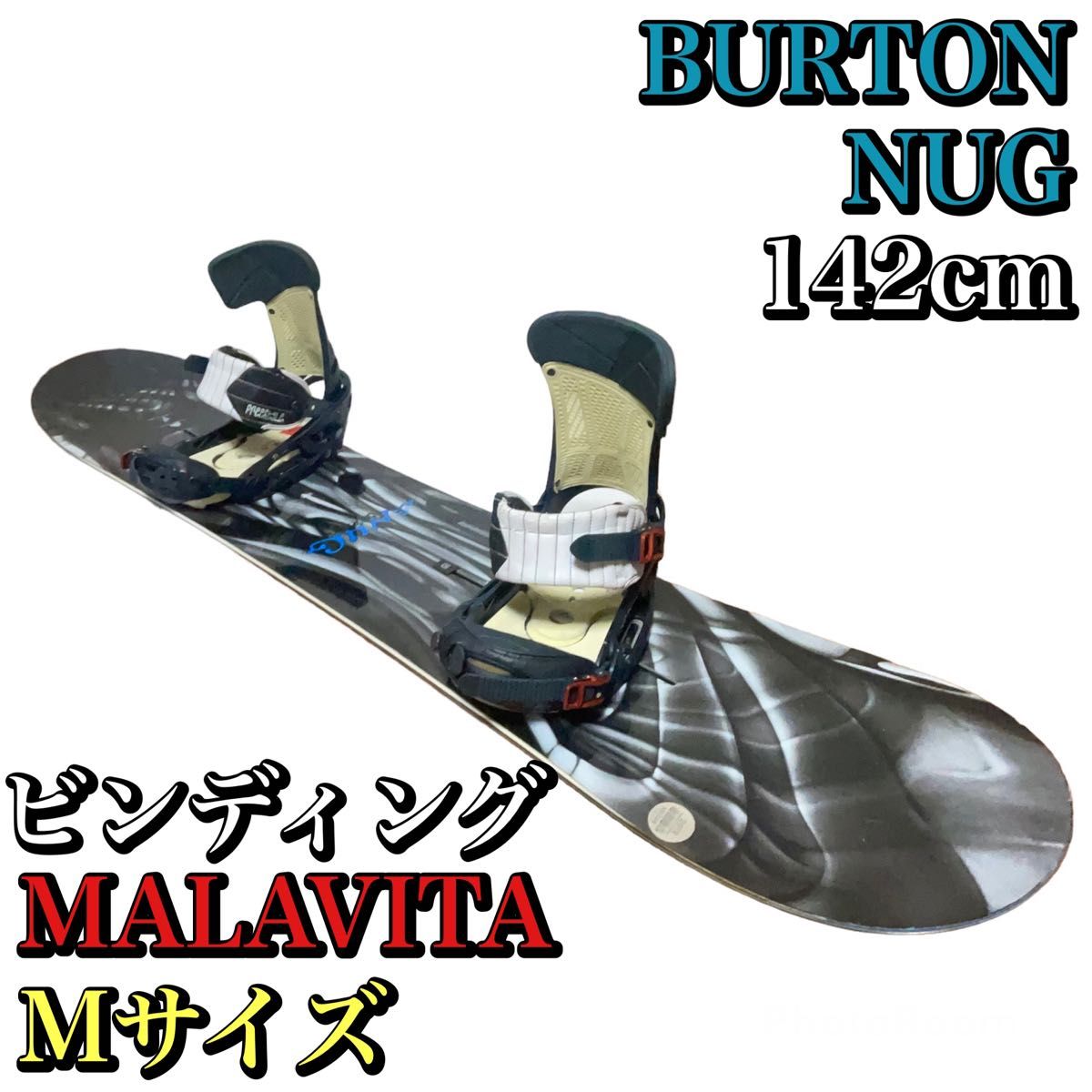 BURTON NUG 142cm × MALAVITA Mサイズ スノーボード スノーボード www