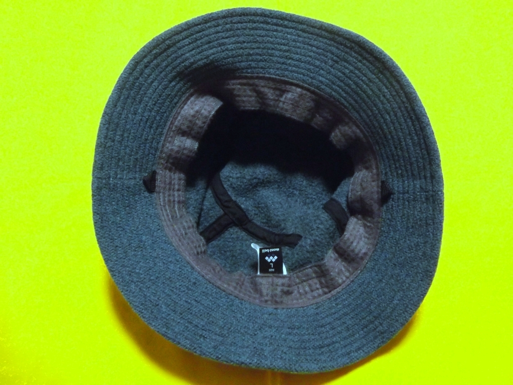 ●モンベル フリース クリマ ツィード サファリ ハット L 58～60 ブルー 帽子 アドベンチャー