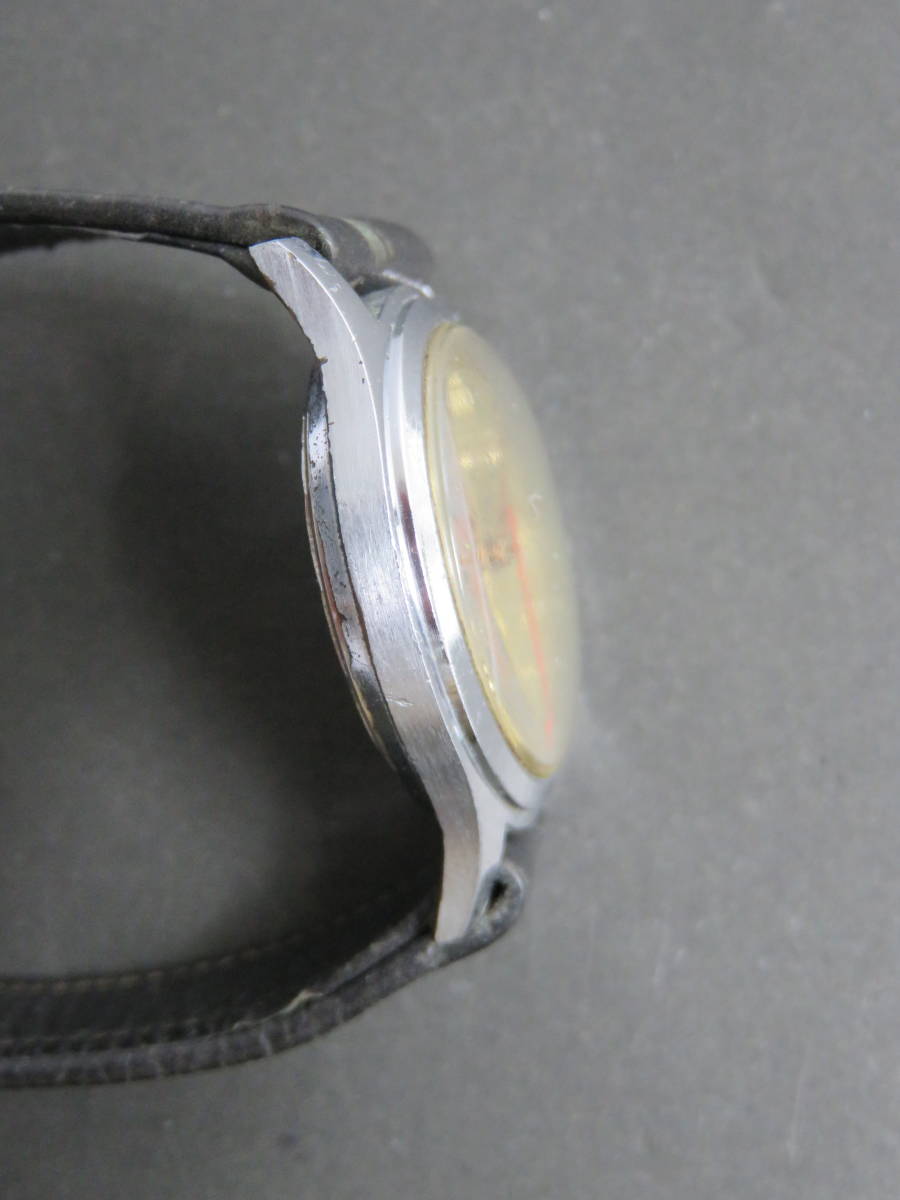 ELOGA 手巻き 17石 3針 SWISS 男性用 メンズ 腕時計 T680 ジャンク 稼働品の画像7