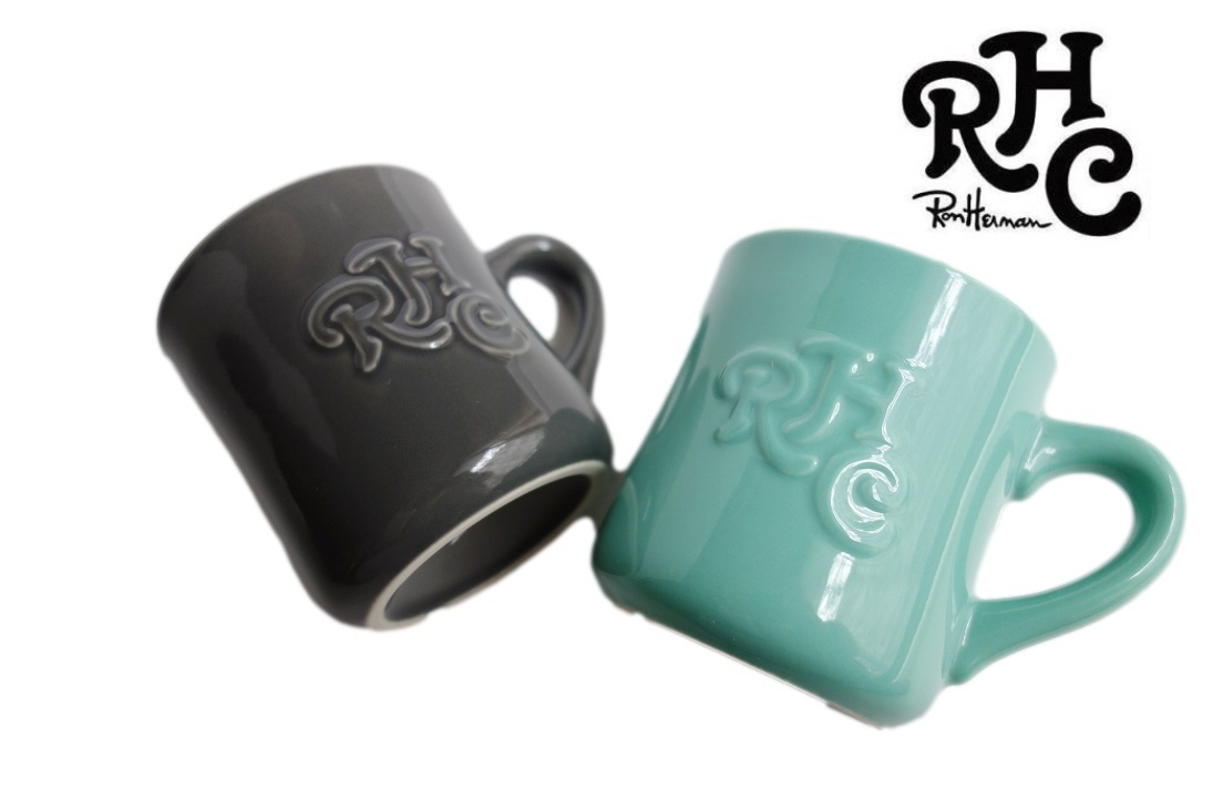ロンハーマン RHCロゴ マグカップ Turquoise + Grey ギフト仕様 / ターコイズ + グレー