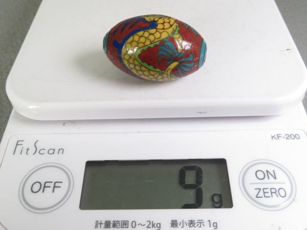 【4679】コレクターより買取／明治～大正時代　堤物　七宝　お締め　9ｇ（初品・買取品）_画像10