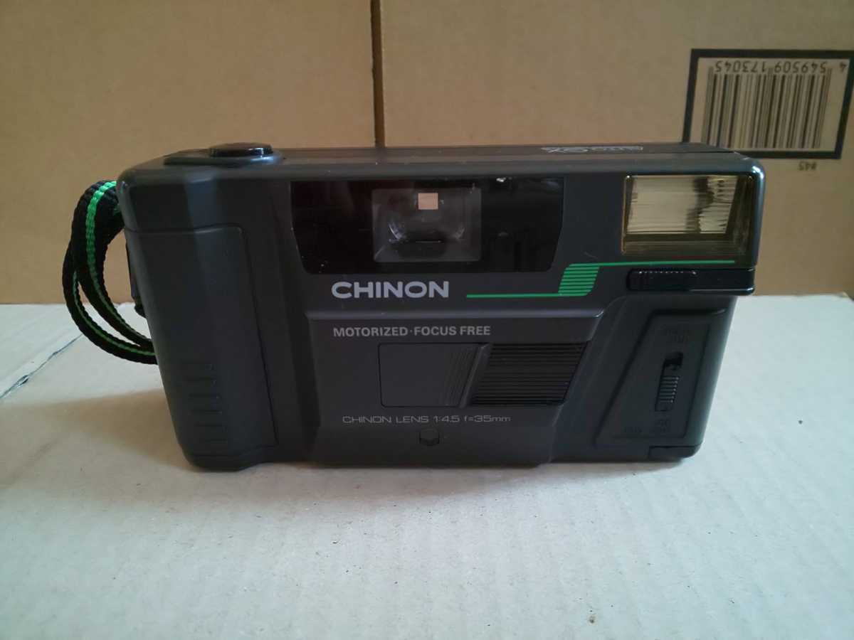 CHINON AUTO GX MOTORIZED・FOCUS FREE CHINON LENS 1:4.5 f=35mm コンパクトカメラ チノン_画像2