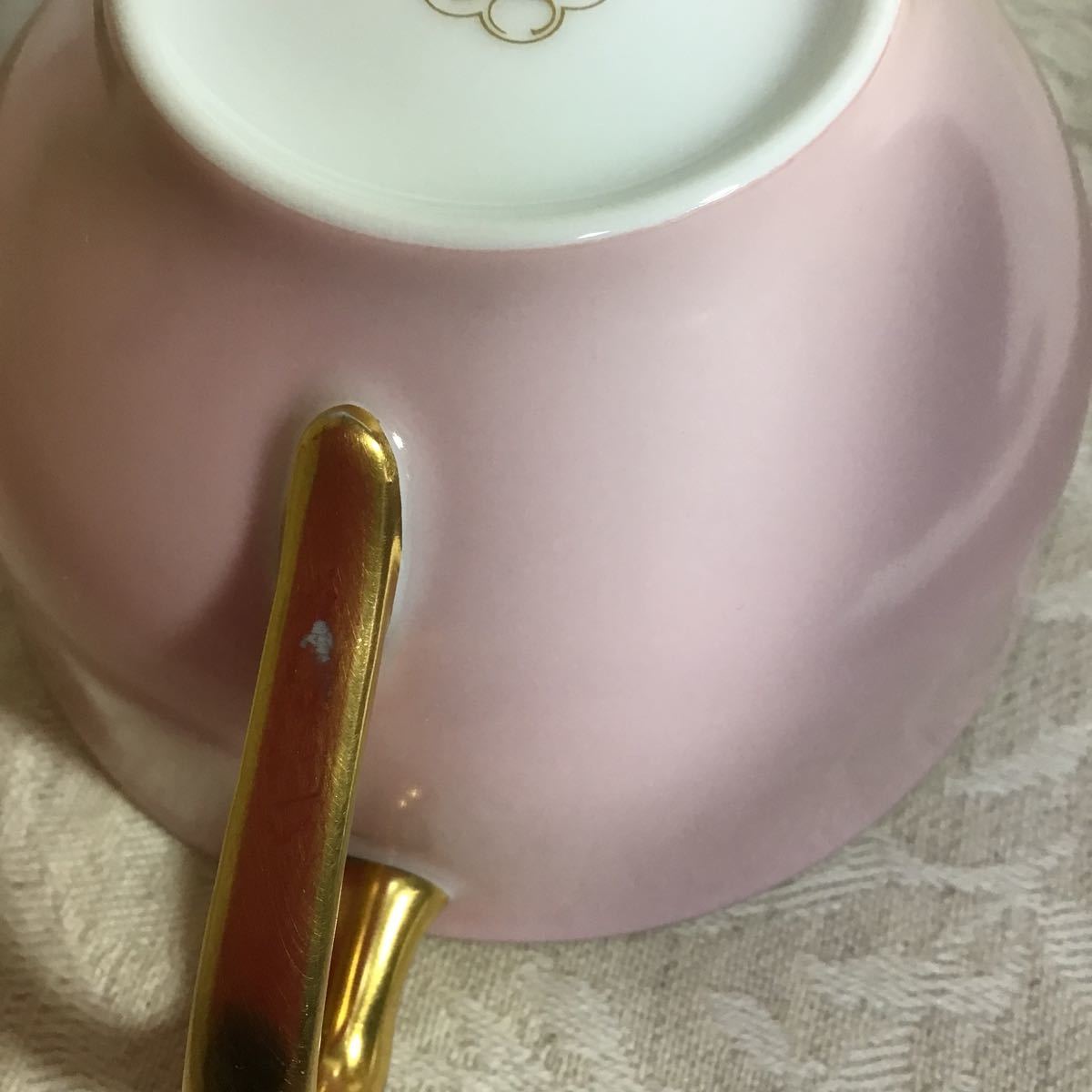2客 大倉陶園 色蒔き ピンク蒔き 桜色 カップ&ソーサー 2客 大倉陶園 色蒔き ピンク蒔き 桜色 カップ&ソーサー