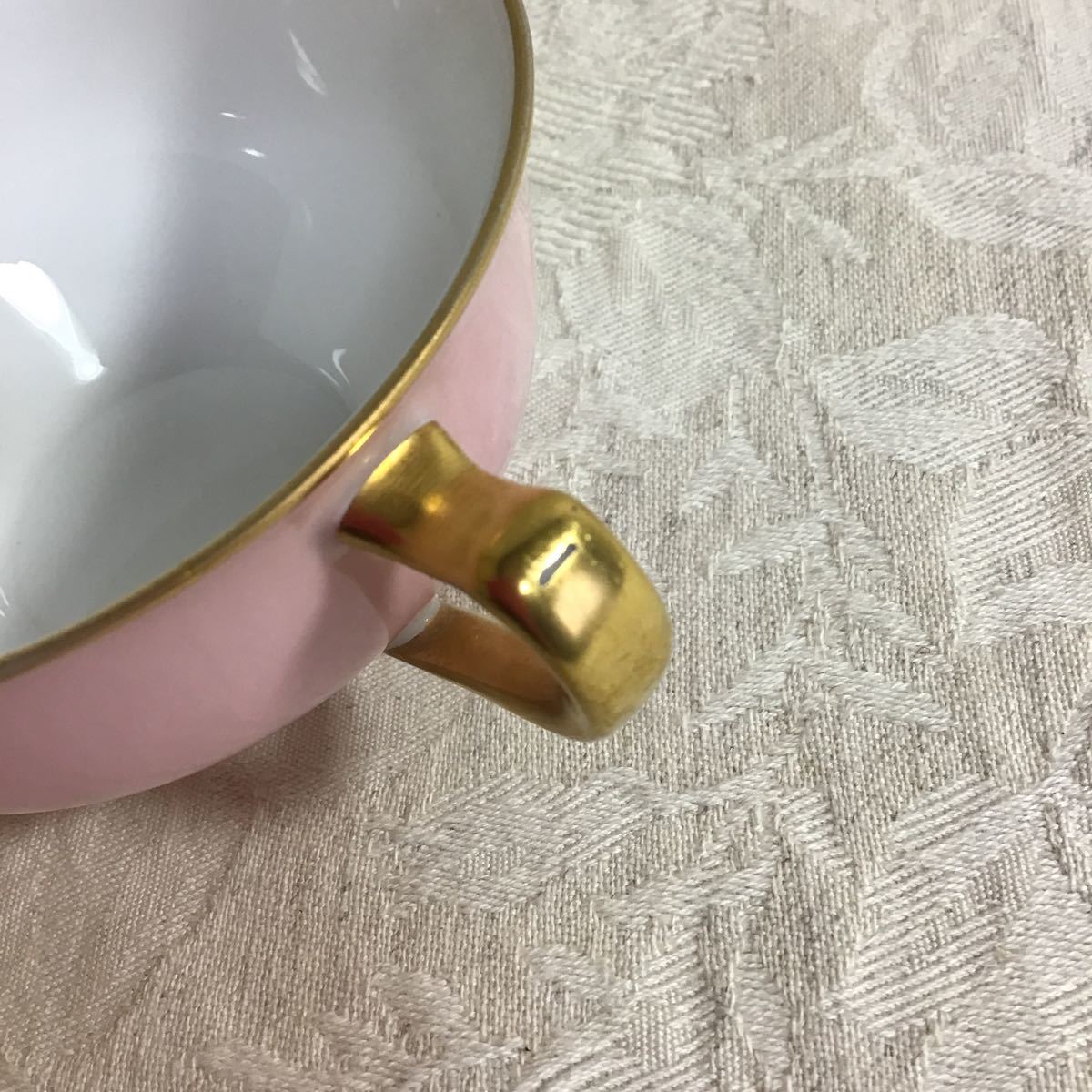 2客 大倉陶園 色蒔き ピンク蒔き 桜色 カップ&ソーサー 2客 大倉陶園 色蒔き ピンク蒔き 桜色 カップ&ソーサー