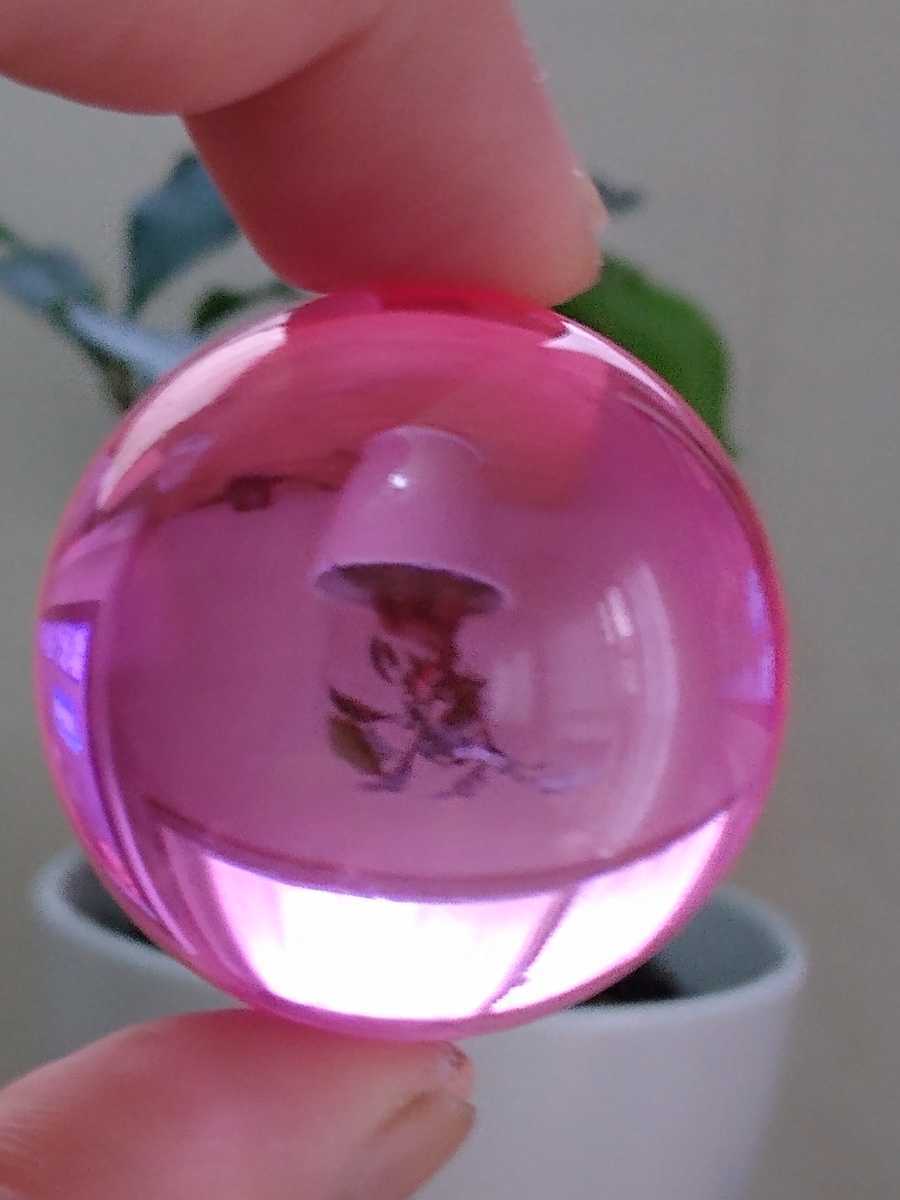 値下げ 亥-⑱【超大玉 ピンク サゲニティック クォーツ】19㍉玉-