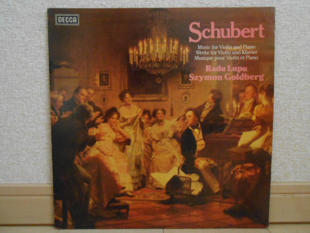 蘭DECCA D195D2 ゴールドベルク ルプー シューベルト ヴァイオリン・ソナタ ソナチネ 幻想曲 2LP オリジナル盤 優秀録音