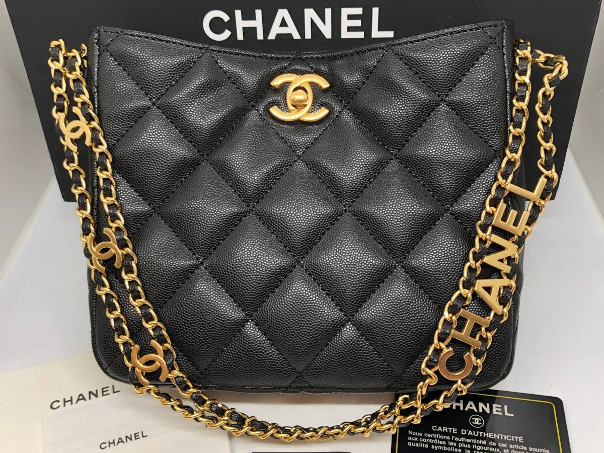 Yahoo!オークション - CHANEL シャネル キャビアスキン トート