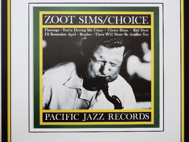 ズート・シムズ/レコード ジャケット ポスター 額装/ZOOT SIMS/CHOICE/PACIFIC JAZZ/ジャズ インテリア/Framed Jazz Album Covers
