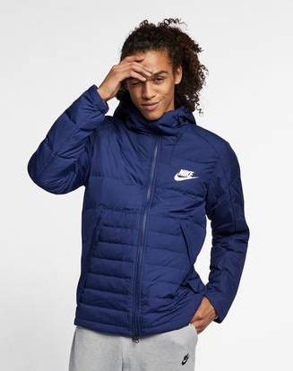 激安超安値 ダウンジャケット 定価19800円 S ナイキ ネイビー NIKE
