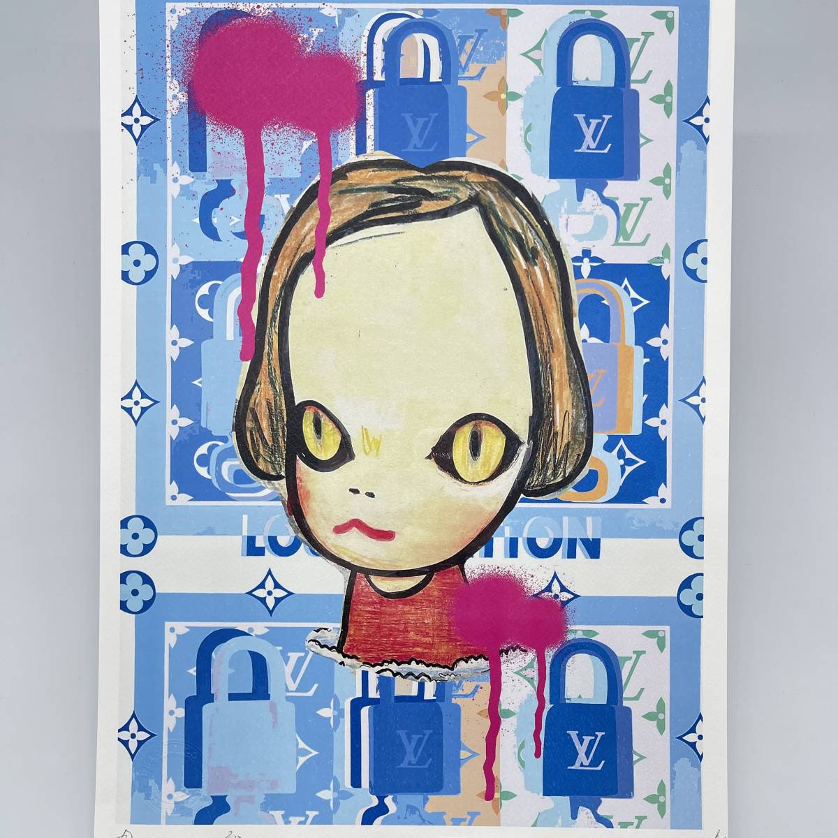 5☆好評 画家 奈良美智 2023年ドイツでの展示告知ポスター