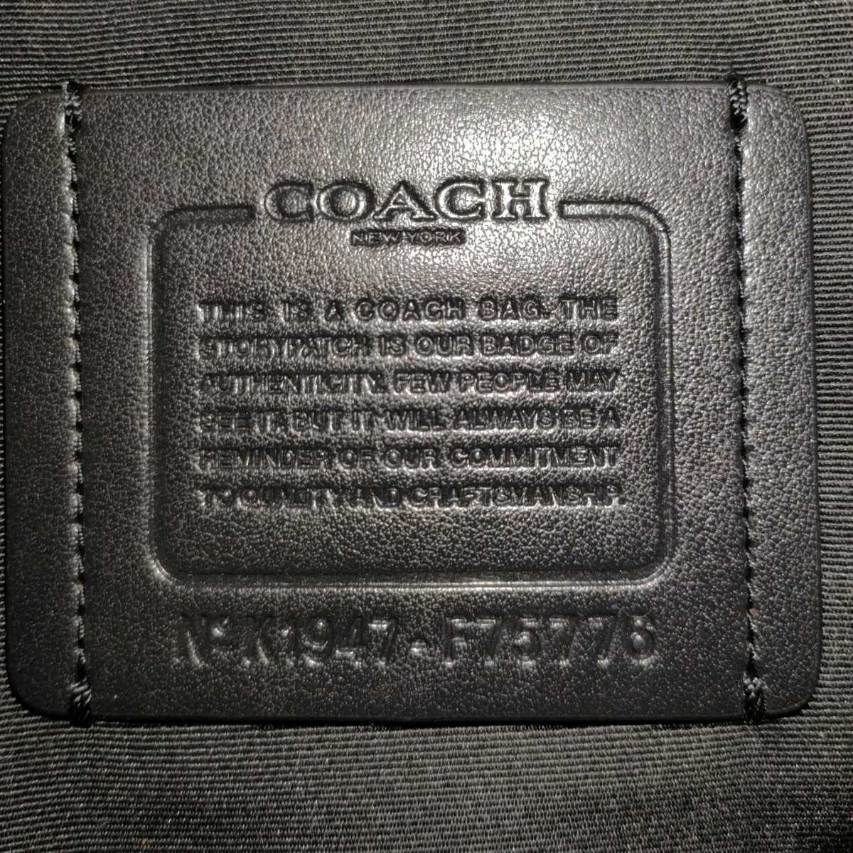 送料無料 美品 COACH コーチ メンズ ベルトバッグ ウエストバッグ テレイン ベルトバッグ F75776 ブラック