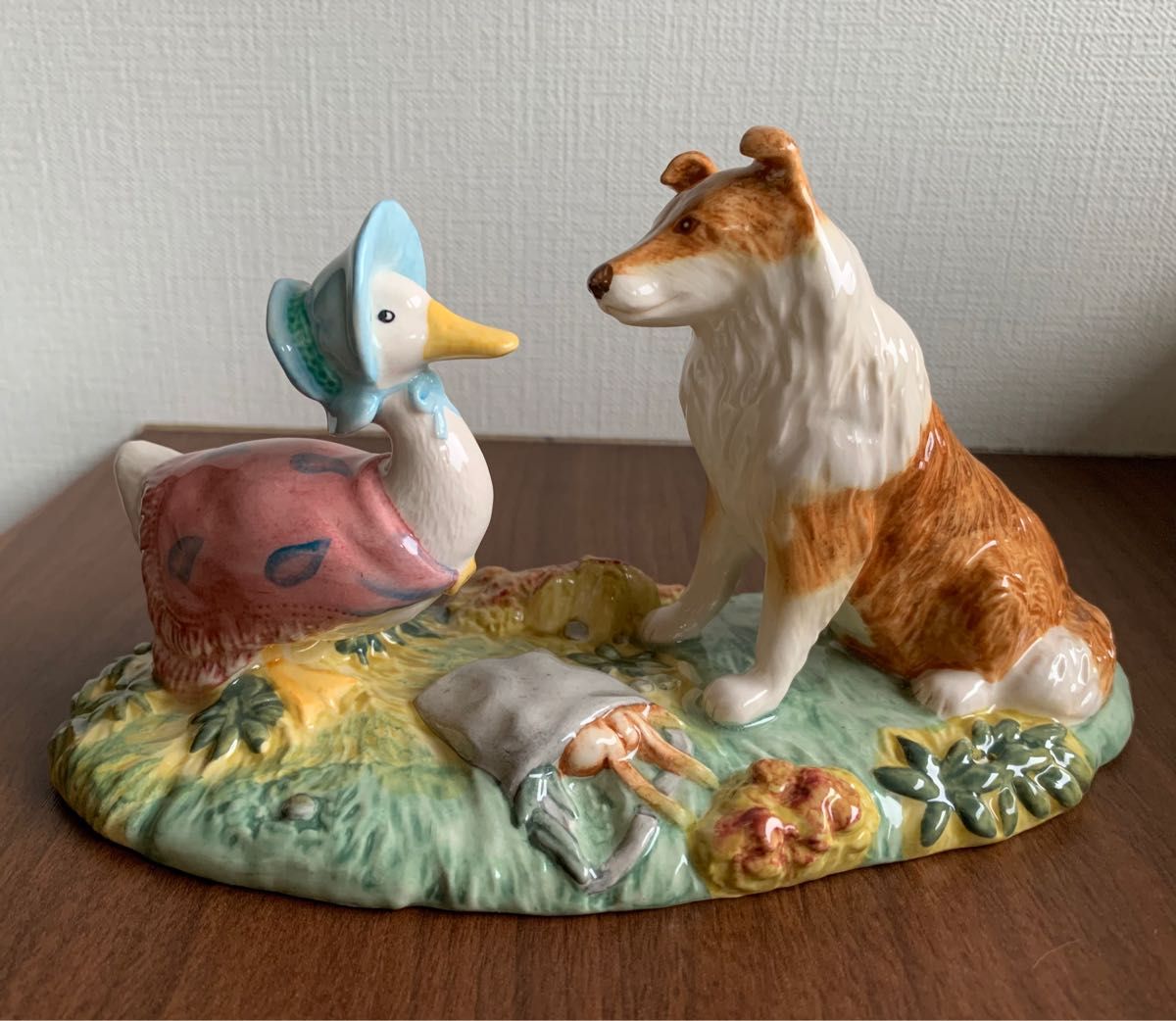 レア】ピーターラビット タブロー フィギュリン 置物 ビアトリクスポター-