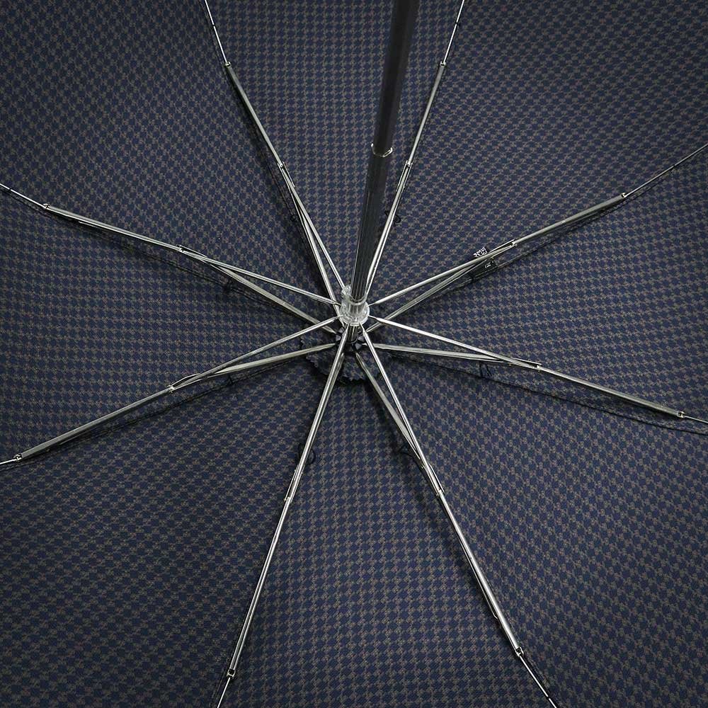 （未使用　展示品）エルメス HERMES H柄 セリエ 折り畳み 折りたたみ傘 カサ アンブレラ ポリエステル ウッド 100％ ブルー グレー_画像6
