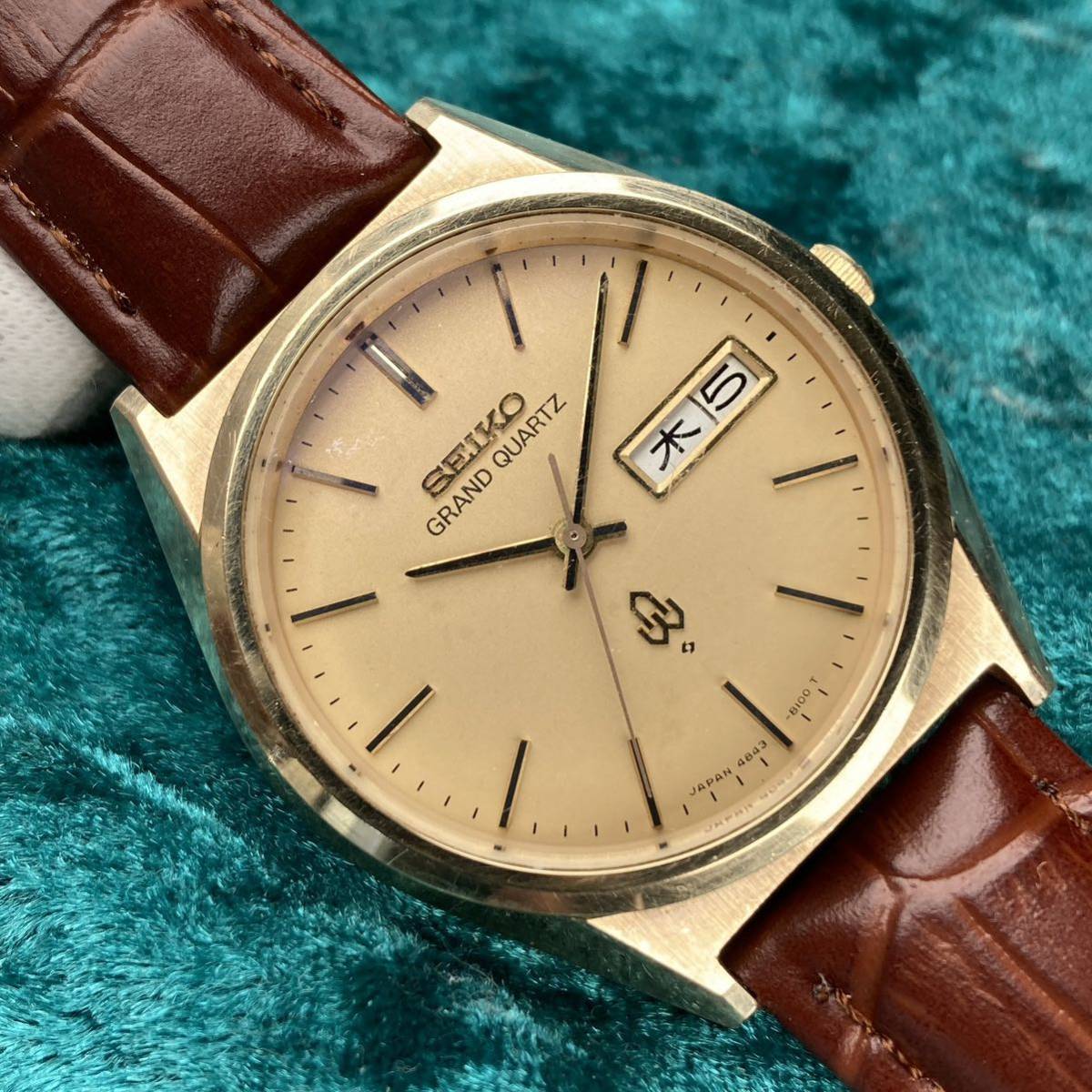 1976年製 グランドクォーツ GQ 4843-8041 GQベルト付き 最新情報 3d