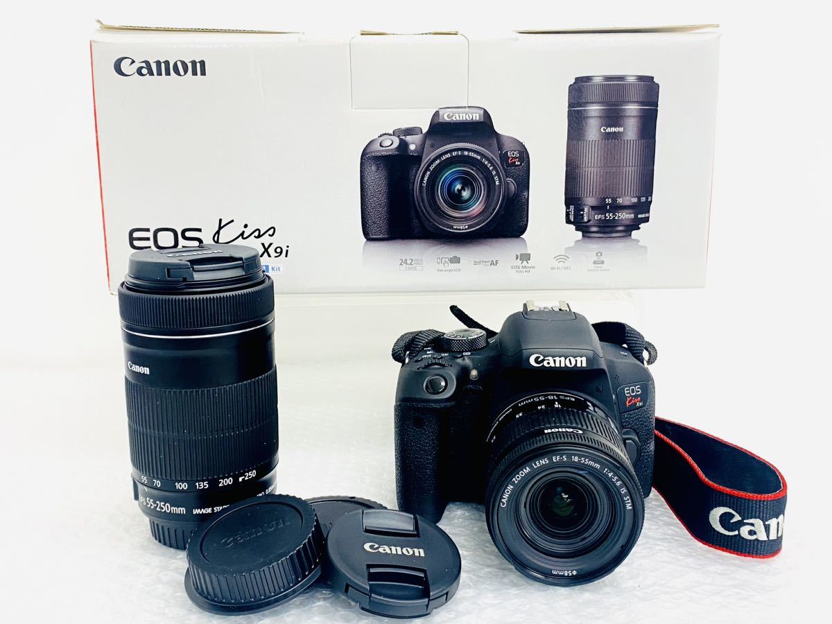 激安】 I Canon EOS Kiss X9i ダブルズームキット 一眼レフカメラ EF-S ...