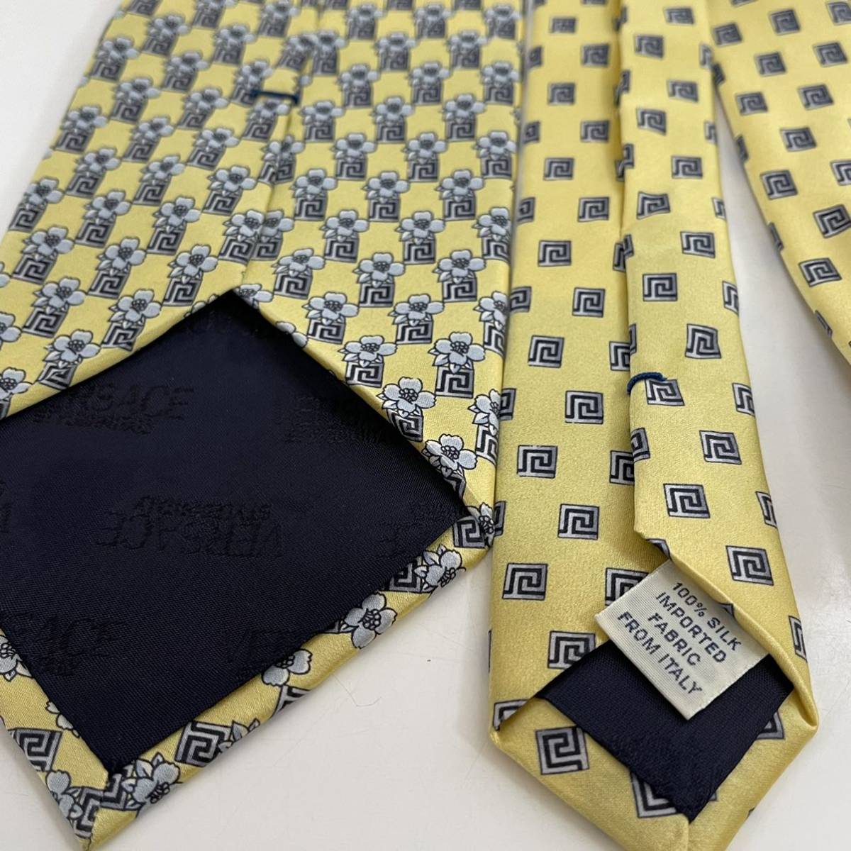 VERSACE ( Versace .) Versace желтый цвет цветочный принт галстук 