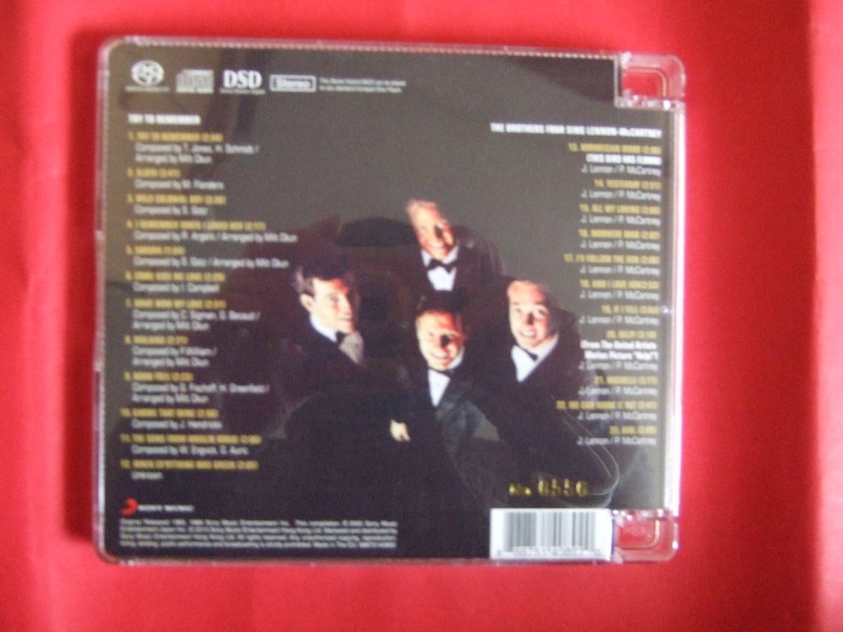 SACD Brothers * four |Sing Lennon McCartney /Try to remember! все 23 искривление сбор ограничение серийный есть The Brothers Four