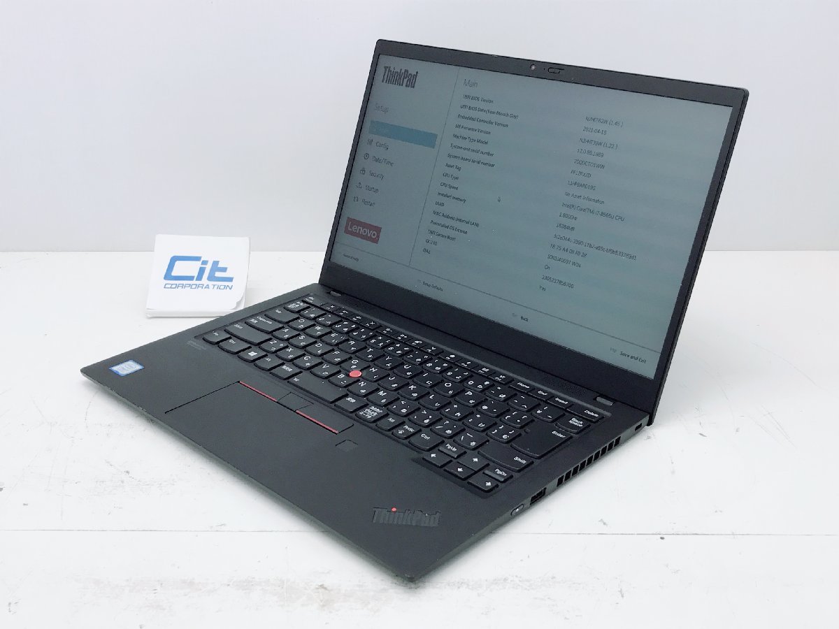 Lenovo Thinkpad X1 Carbon 7th Core I7 8565U 16GB SSD256GB ジャンク