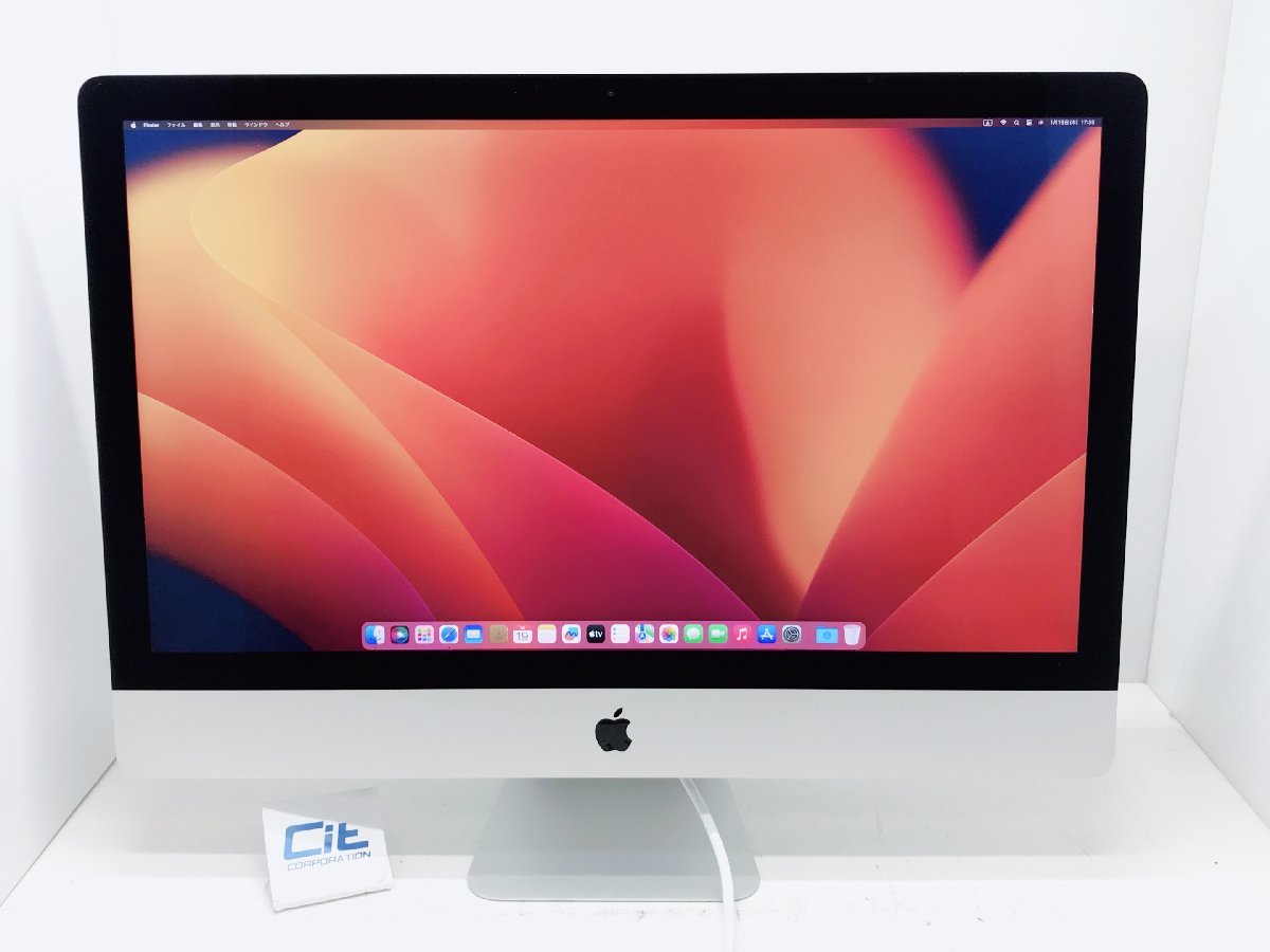 Apple iMac 27-inch 2017 Retina 5K A1419 Core i7-7700K 4.20GHz 32GB 2.12TB 27インチ H11090_画像1