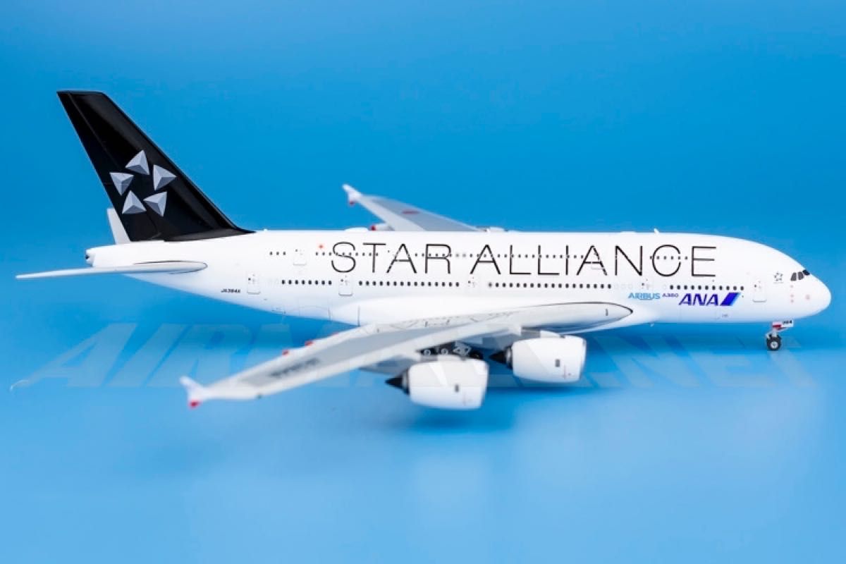 新品@ANA A380スターアライアンスの特別塗装ANA機1/400 ジェット