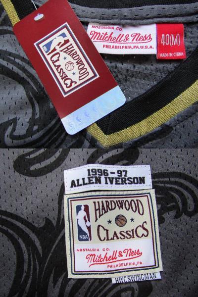 【未使用品】 NBA 76ers IVERSON #3 アレン・アイバーソン セブンティ・シクサーズ ユニフォーム シャツ 刺繍 M タンクトップ ジャージ_画像6