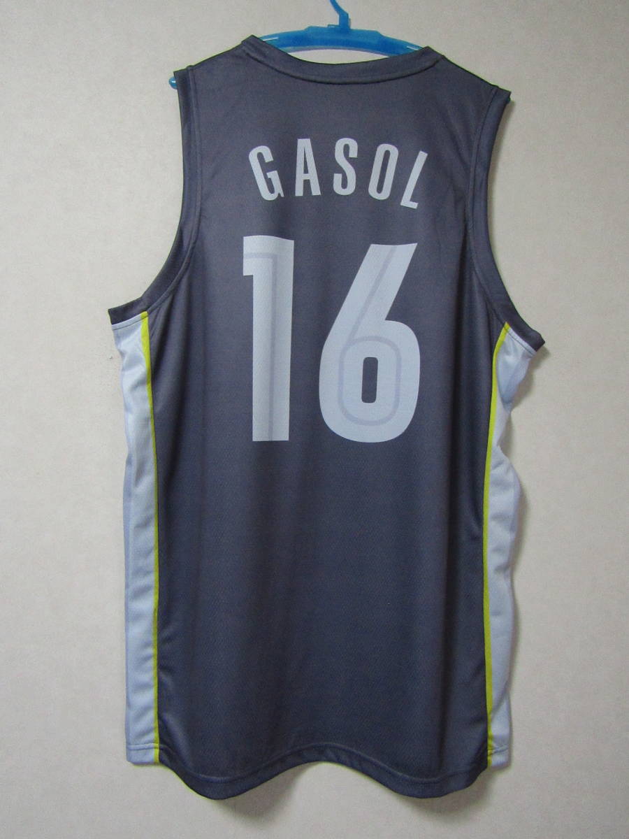 【美品】 NBA LALERS パウ・ガソル GASOL #16 ★ロサンゼルス・レイカーズ ユニフォーム ゲームシャツ ジャージ L タンクトップ