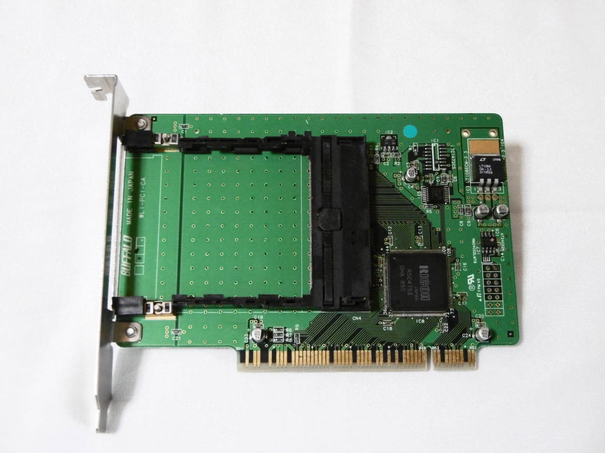 動作確認済み ◆◇◆ BUFFALO PCIバス CardBus PCカードアダプタ WLI-PCI-CAの画像2