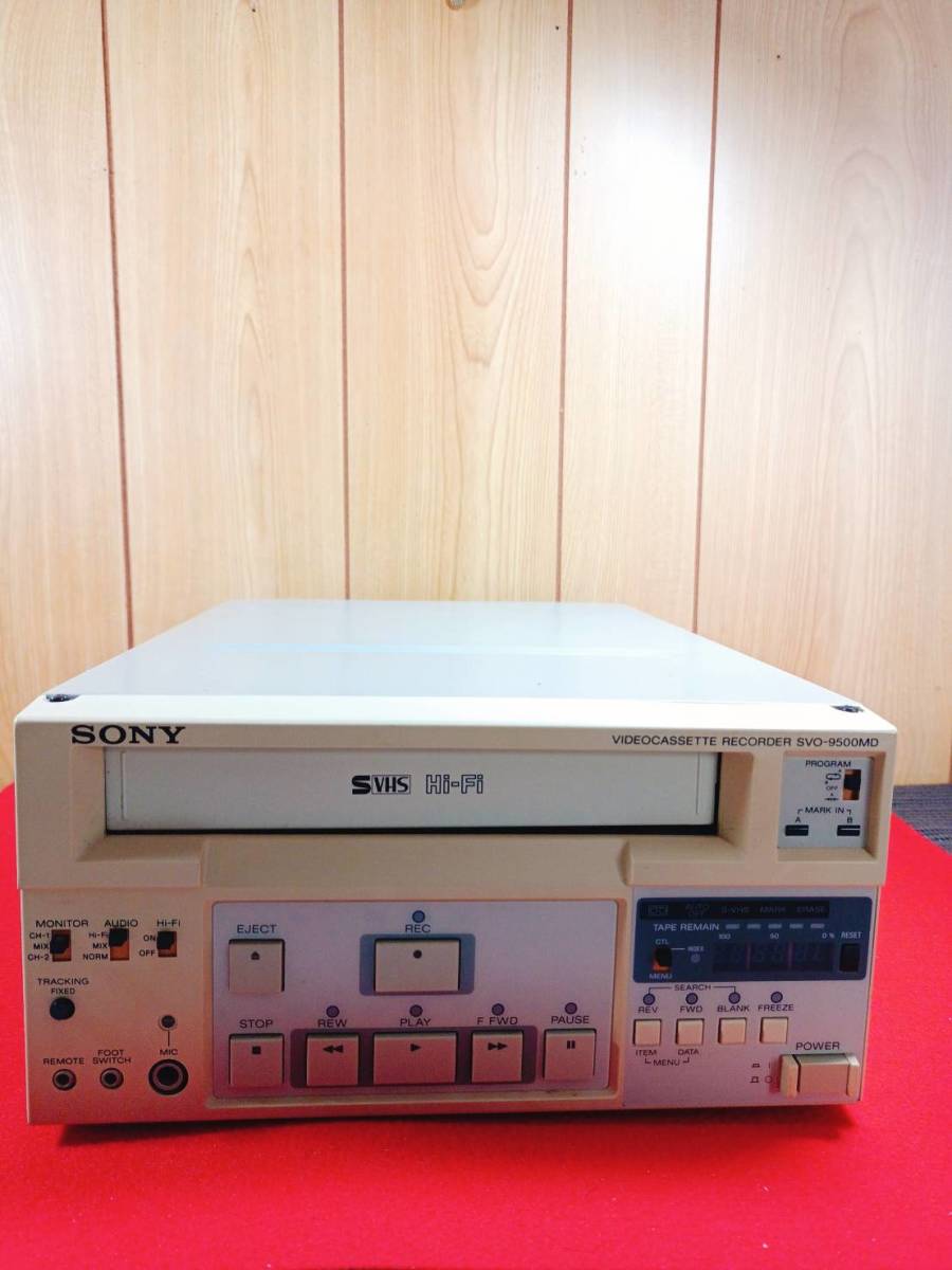 Yahoo!オークション - 貴重 SONY ソニー vhs s-vhs ビデオデッキ