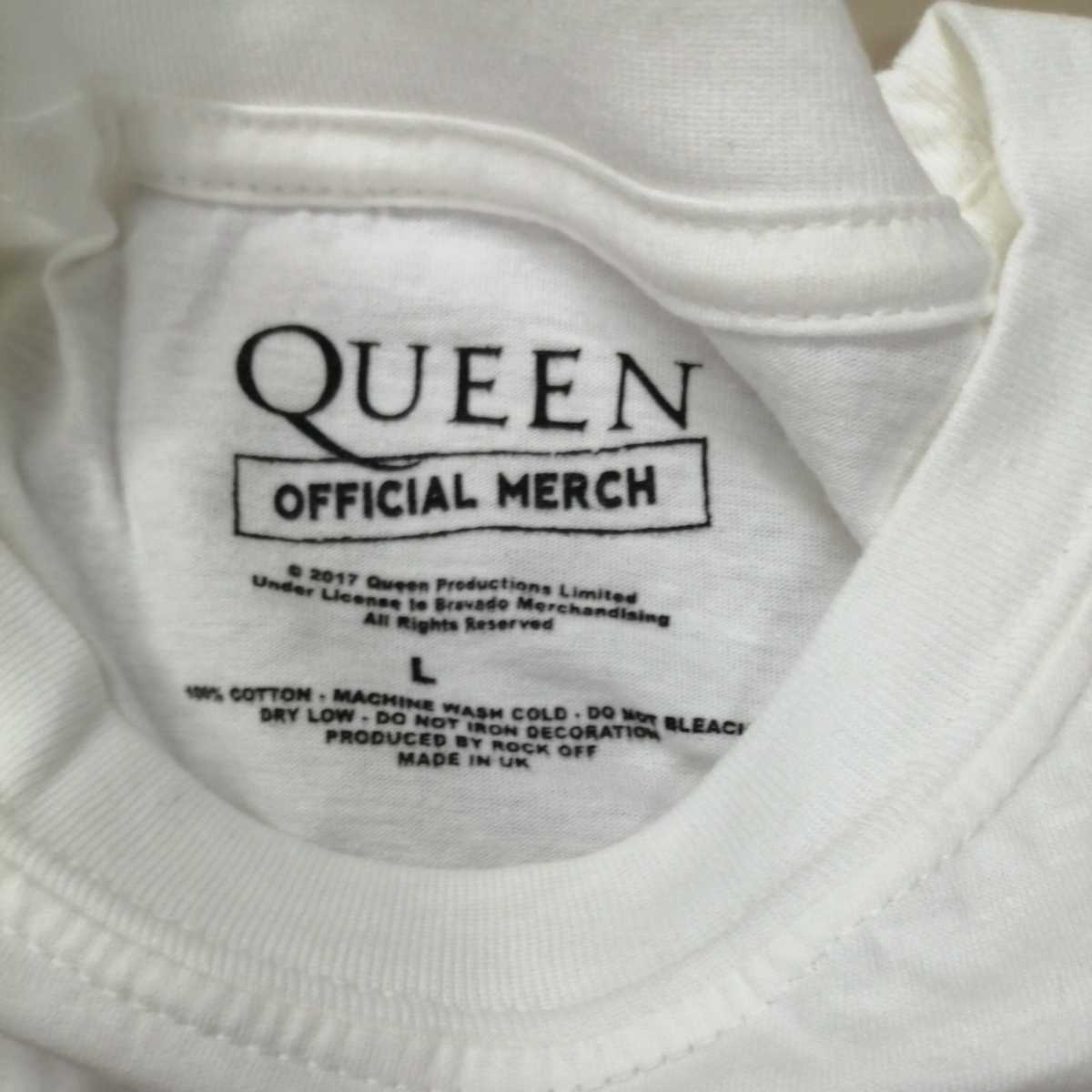 C01 バンドTシャツ　クイーン　美品　白　QUEEN tour 1976_画像2