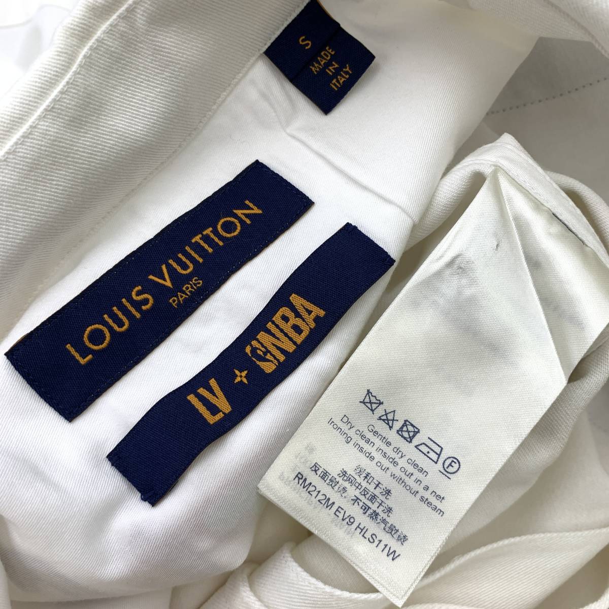 2021AW LOUIS VUITTON × NBA ルイヴィトン バック ロゴ 半袖 シャツ size S RM212M EV9 HLS11W 国内正規品_画像9