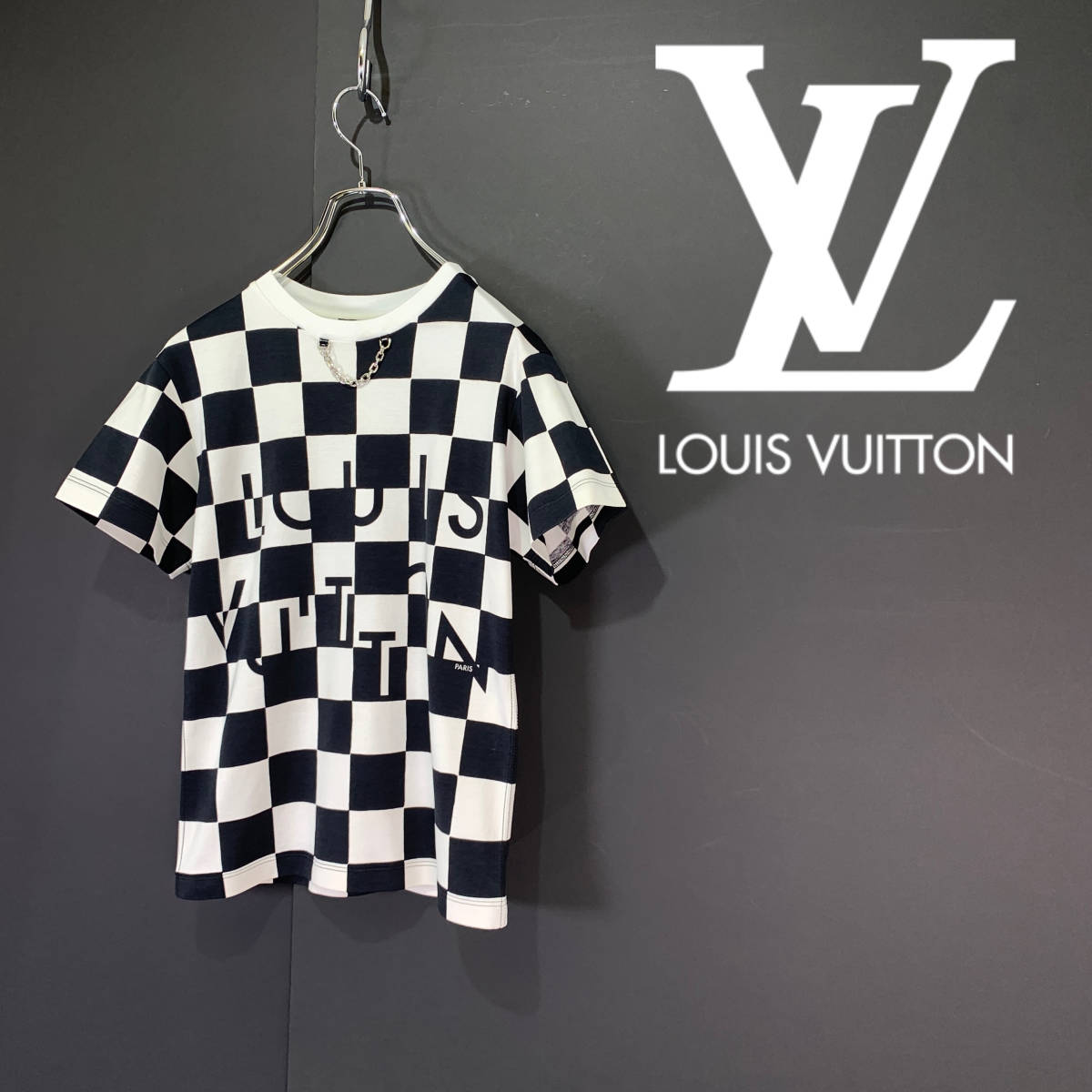 2020SS LOUIS VUITTON ルイヴィトン チェッカー ダミエ柄 チェーン T